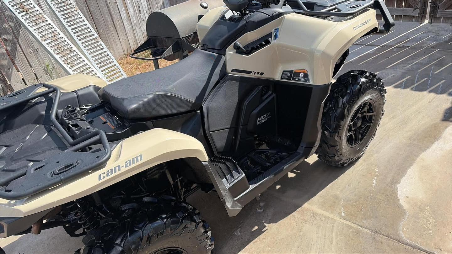 The same Can-Am Outlander washed clean